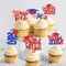 40Pcs Graduation Cupcake Toppers 2025 Graduation Decorations Class of 2025 Cupcake Toppers 2025 Congrats Grad Cake pick Grade Party Decorations 2025 (blue)